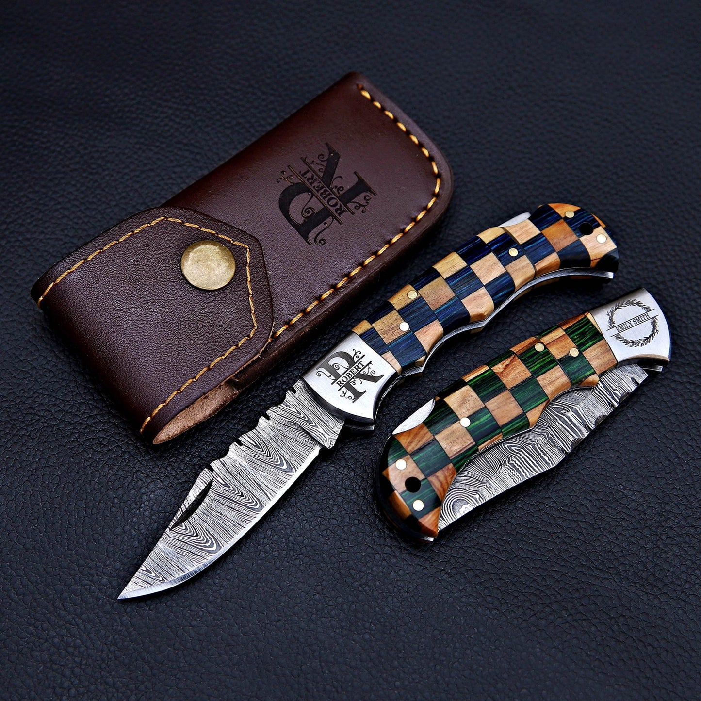 Handmade Damascus knife Pocket knife Folding Knife Personalized gift for men Wedding Gift Fathers day gift birthday anniversary gift for him