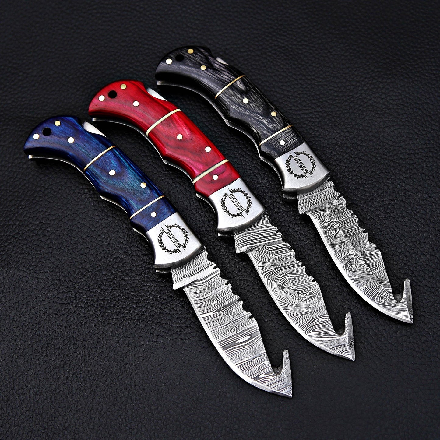 Handmade Damascus knife Pocket knife Folding Knife Personalized gift for men Wedding Gift Fathers day gift birthday anniversary gift for him