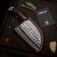 Damascus Serbian Cleaver Knife