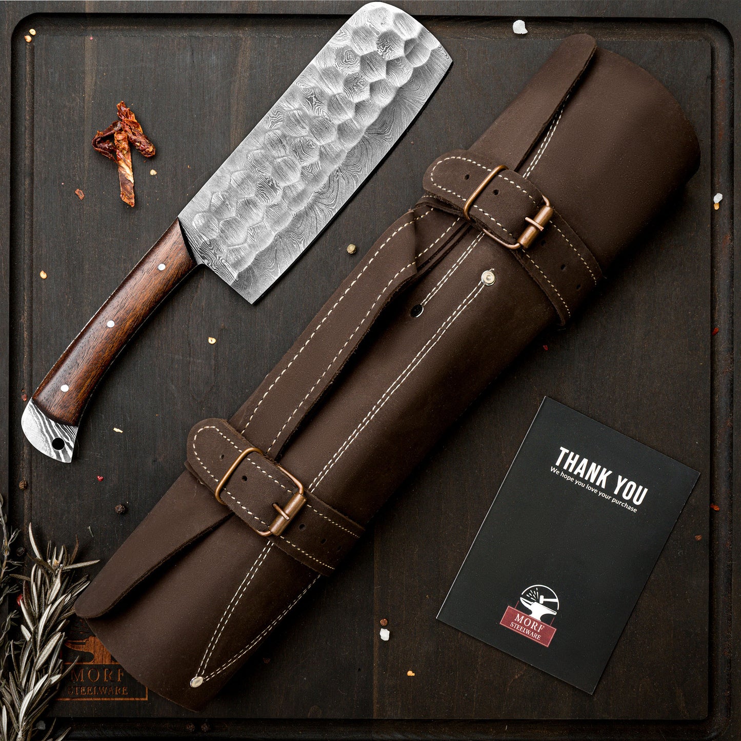 5 pcs Damascus Kitchen Cooking Knives