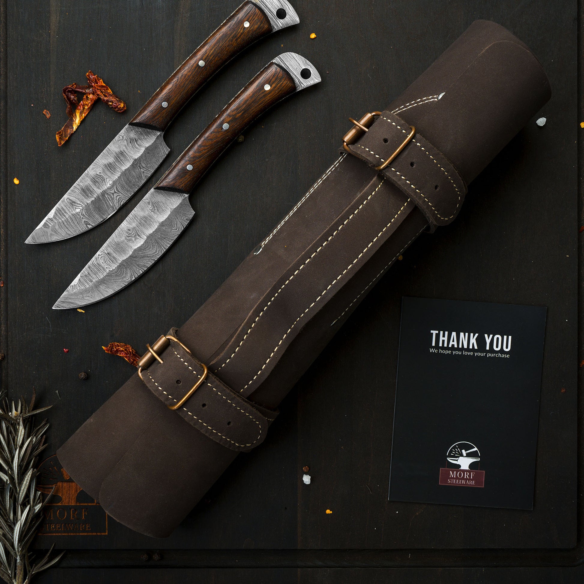 4-Pc. Knife & Sheath Set