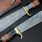 16" Massive Damascus Hunting Knife, Crocodile Dundee Bowie Knife, Damascus Fixed Blade Knife, Gigantic Damascus Knife, Big Hand Made Knife Etsy 