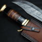 16" Massive Damascus Hunting Knife, Crocodile Dundee Bowie Knife, Damascus Fixed Blade Knife, Gigantic Damascus Knife, Big Hand Made Knife Etsy 