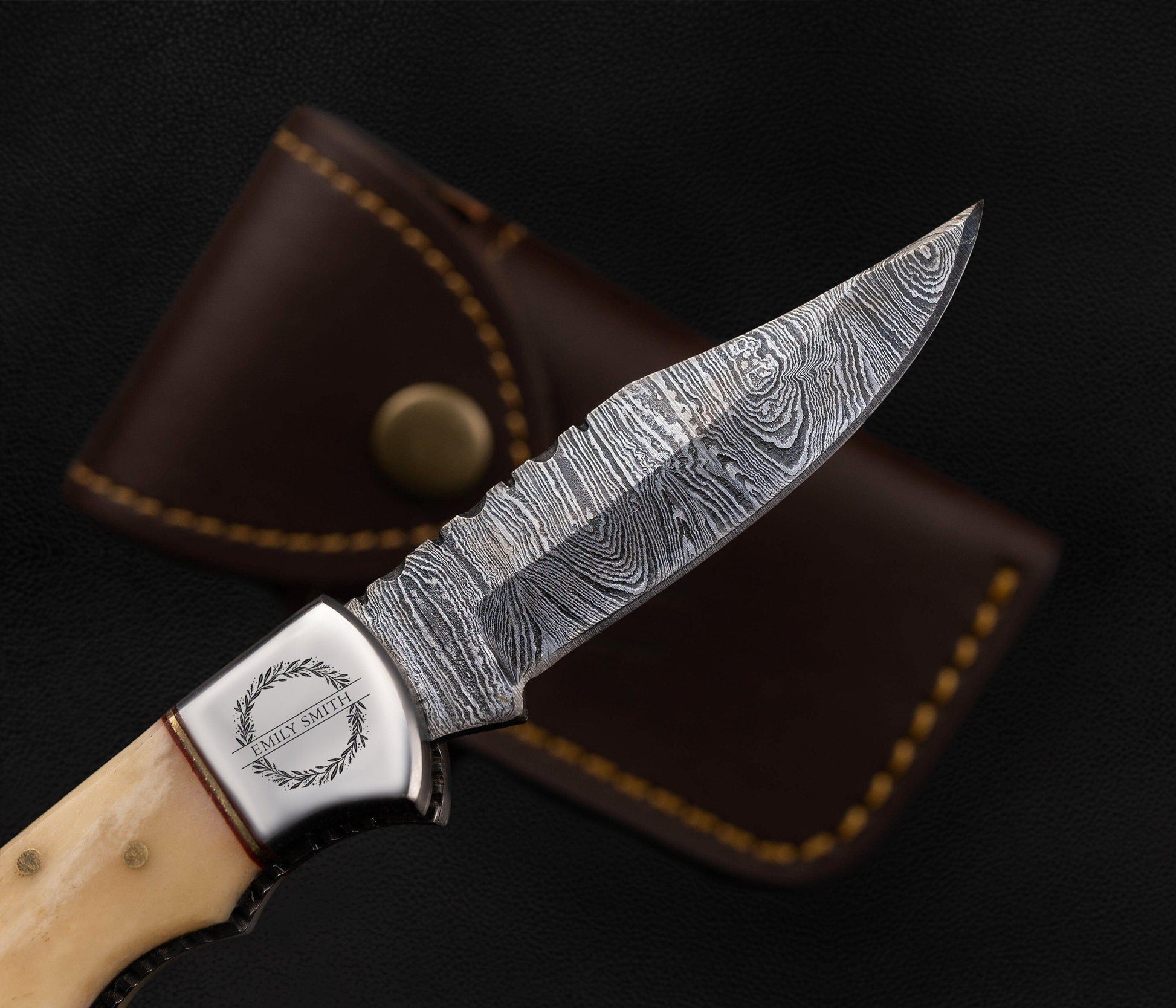 Groomsmen Damascus Folding Knife, Pocket Knife for Men - 6.5'' Made of Authentic Damascus Steel, Groomsmen gifts, Boyfriend Gift For Him Etsy 