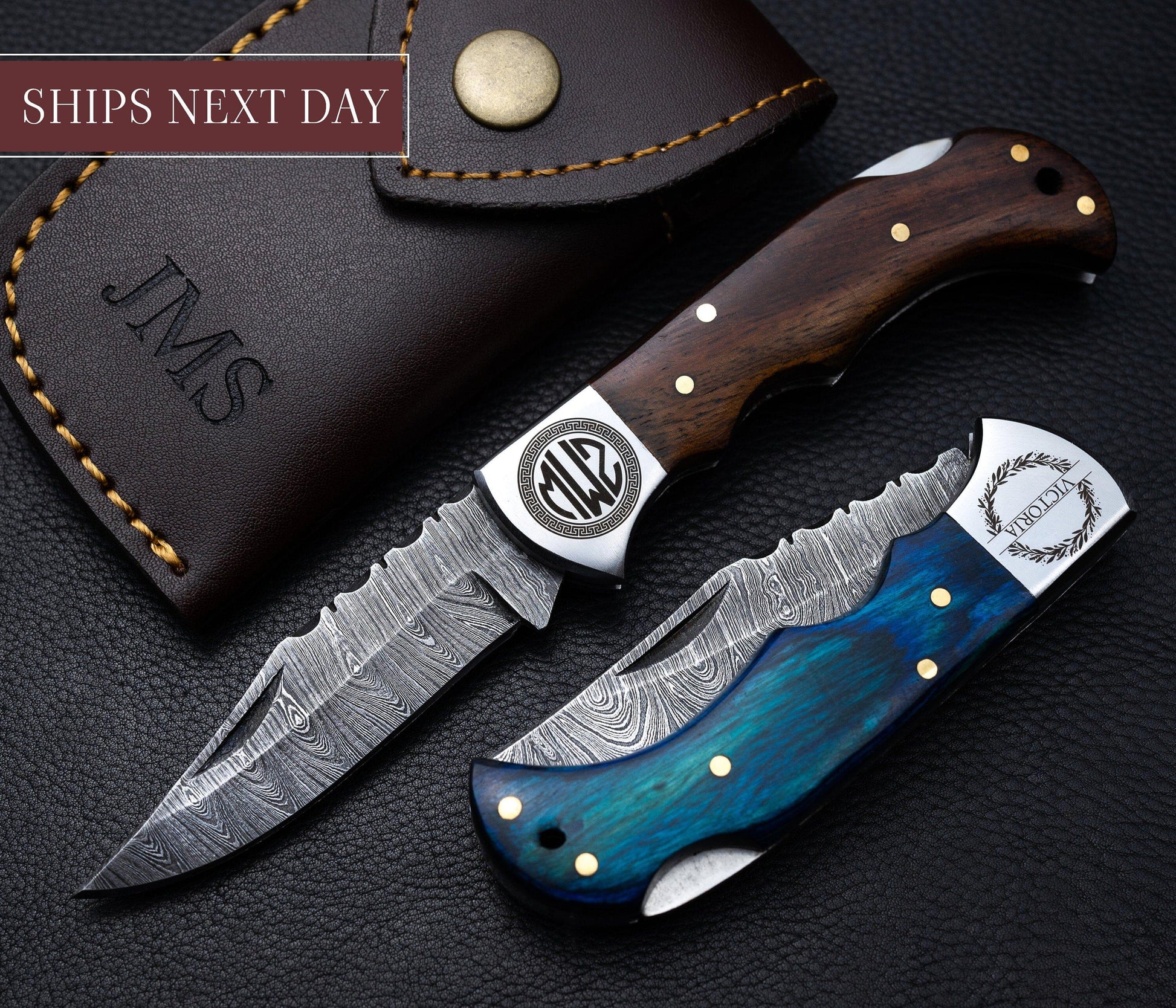 Groomsmen Damascus Folding Knife, Pocket Knife for Men - 6.5'' Made of Authentic Damascus Steel, Groomsmen gifts, Boyfriend Gift, For Him Etsy 