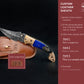 9'' Hand Forged Real Horn Handle Damascus Fold Knife