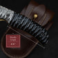 7.5" Hand Forged Black Micarta Damascus Folding Knife