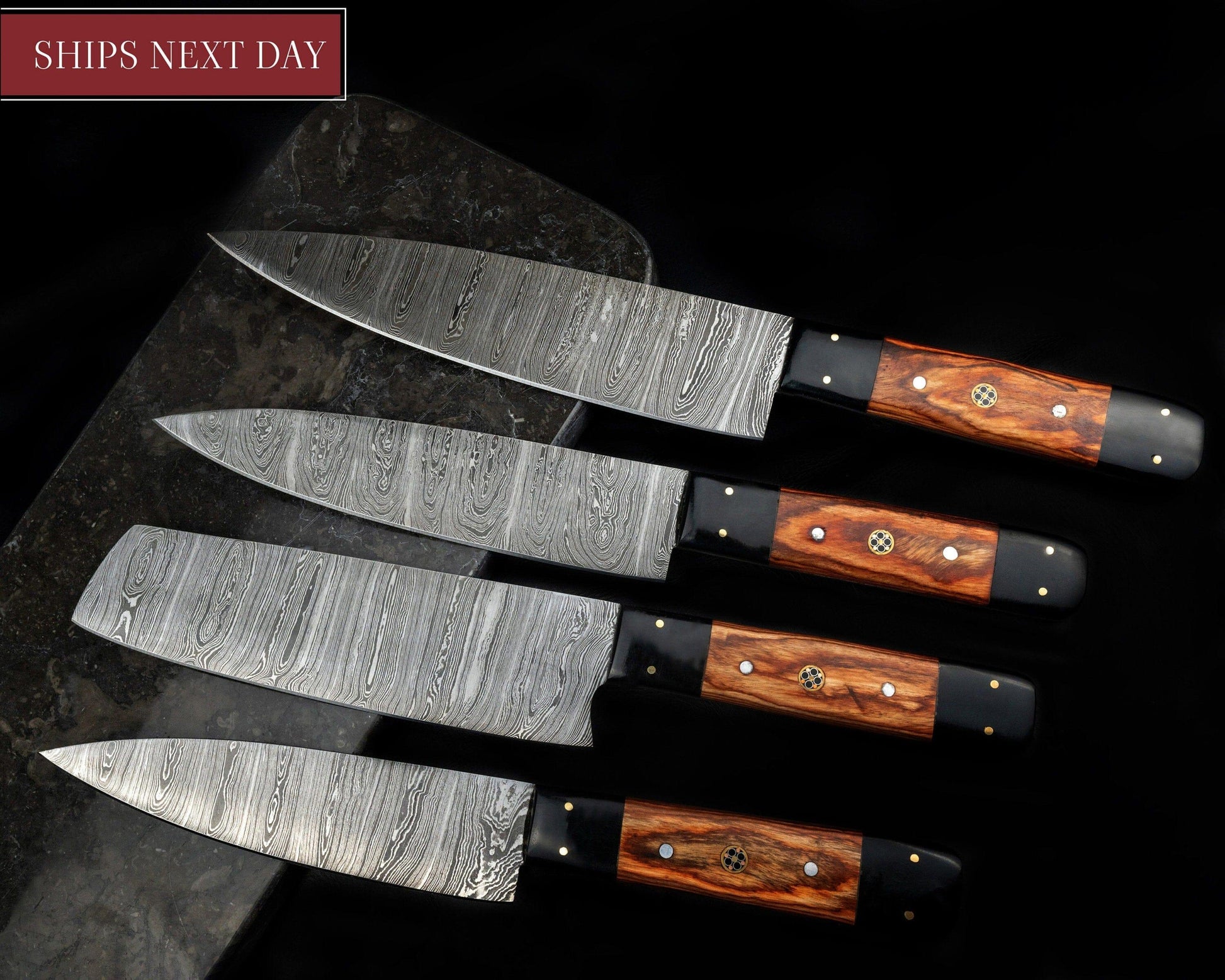 Custom Chef Knives Set 4 Pcs / Cooking Knives Set / Damascus Steel Engraved Chef Knives/ Best Wedding Gift - Mother day gift - Fathers Gift Etsy 
