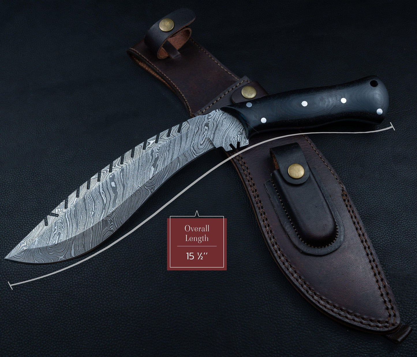 Kukri Knife Hunting knife, Damascus machete knife, Genuine Damascus Fixed blade, Personalized Camping Knife, Gift for him, Hunting 2021 Etsy 