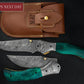 Luxury Hand Forged Damascus Folding Knife, Green Handle Damascus Steel Pocket Hunting knife, Luxury Fold Knife, Gift For DAD, Gift For Him Etsy 