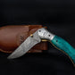Luxury Hand Forged Damascus Folding Knife, Green Handle Damascus Steel Pocket Hunting knife, Luxury Fold Knife, Gift For DAD, Gift For Him Etsy 