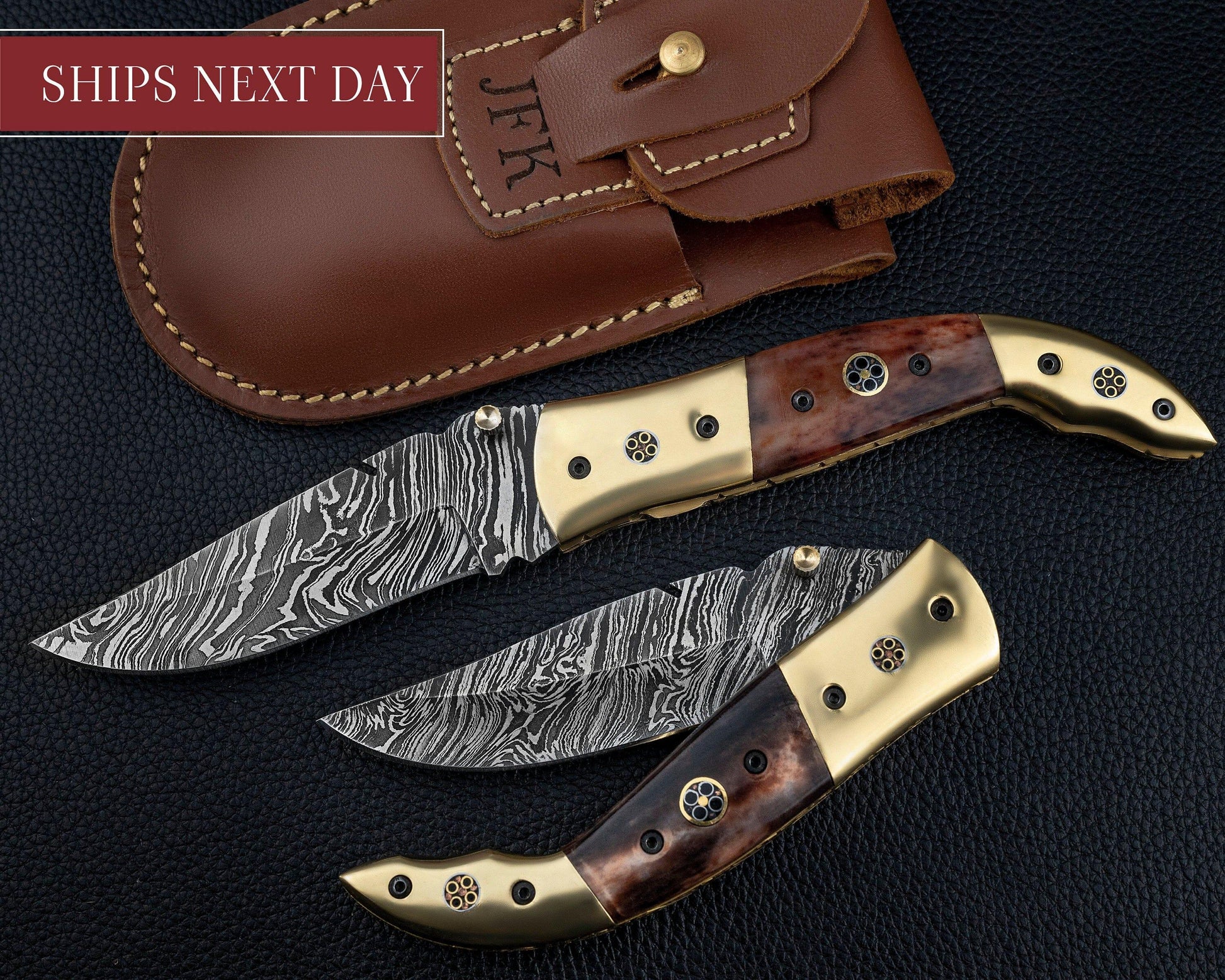 Luxury Hand Forged Damascus Folding Knife, Bone Handle Damascus Steel Pocket Hunting knife, Luxury Fold Knife, Gift For DAD, Gift For Him Etsy 