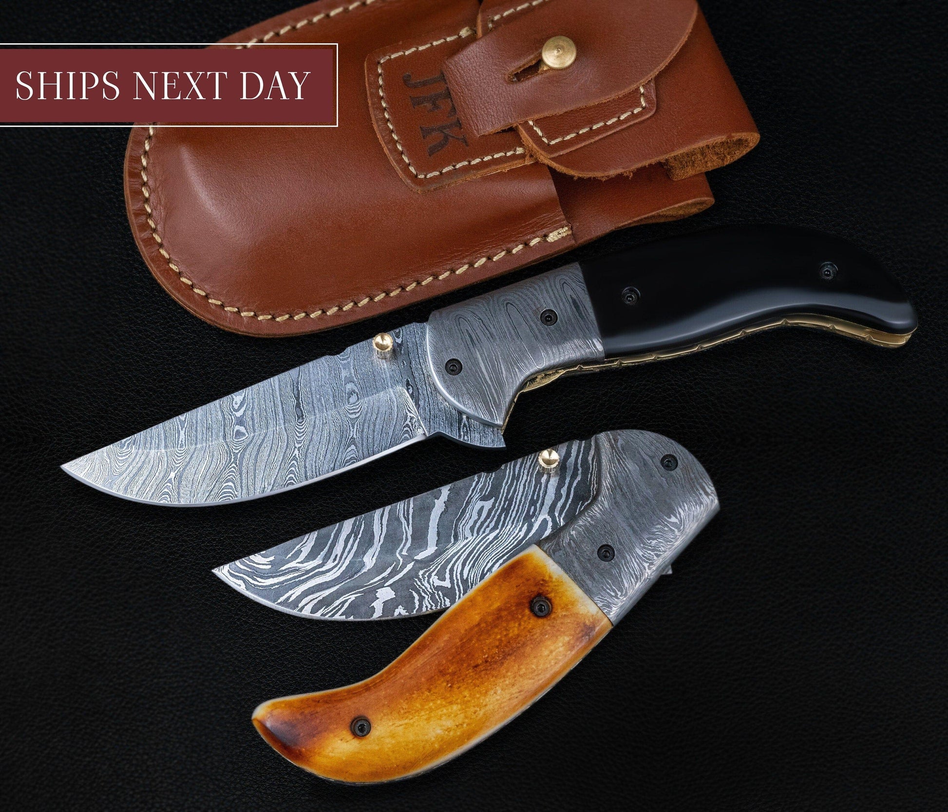 Handmade Damascus Pocket Knife Black Orange Handle Birthday Gift Folding Knife Groomsmen Gift Anniversary Wedding Personalized Gift for Men Etsy 