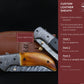 Handmade Damascus Pocket Knife Black Orange Handle Birthday Gift Folding Knife Groomsmen Gift Anniversary Wedding Personalized Gift for Men Etsy 
