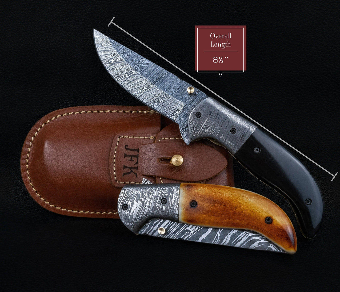 Handmade Damascus Pocket Knife Black Orange Handle Birthday Gift Folding Knife Groomsmen Gift Anniversary Wedding Personalized Gift for Men Etsy 