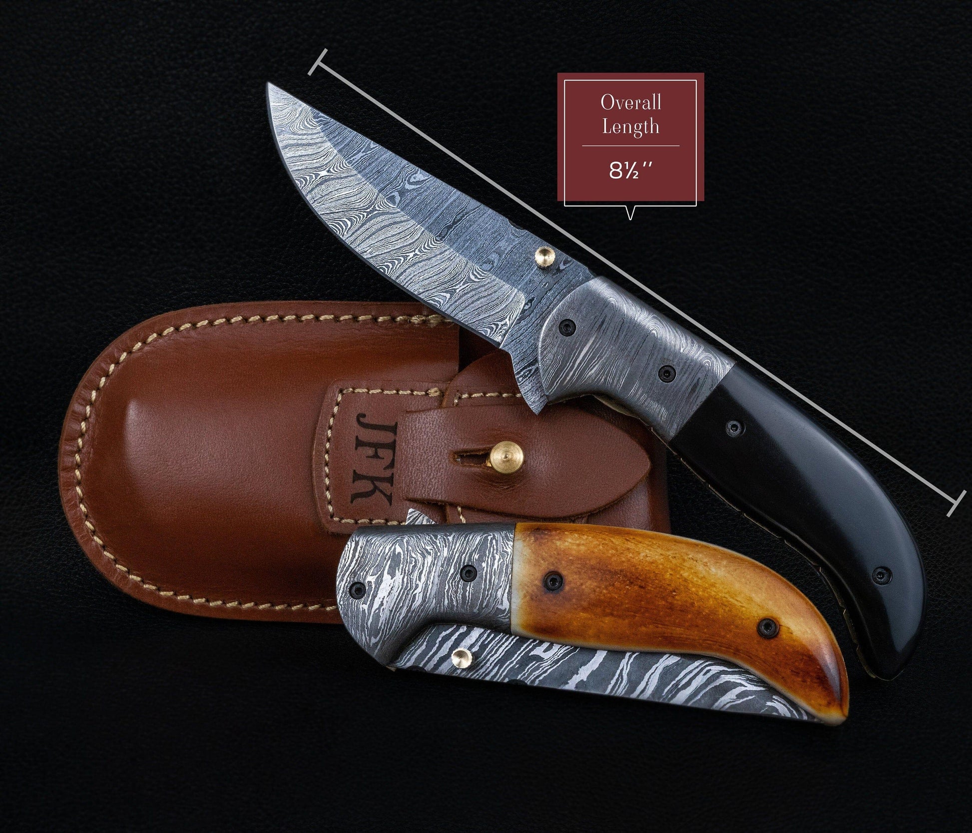 Handmade Damascus Pocket Knife Black Orange Handle Birthday Gift Folding Knife Groomsmen Gift Anniversary Wedding Personalized Gift for Men Etsy 