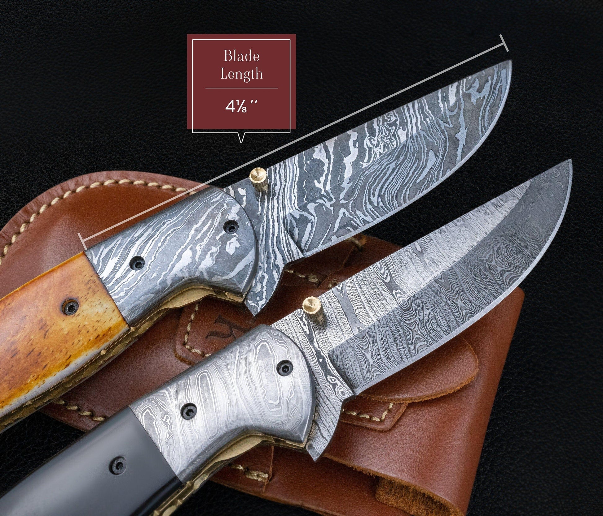 Handmade Damascus Pocket Knife Black Orange Handle Birthday Gift Folding Knife Groomsmen Gift Anniversary Wedding Personalized Gift for Men Etsy 