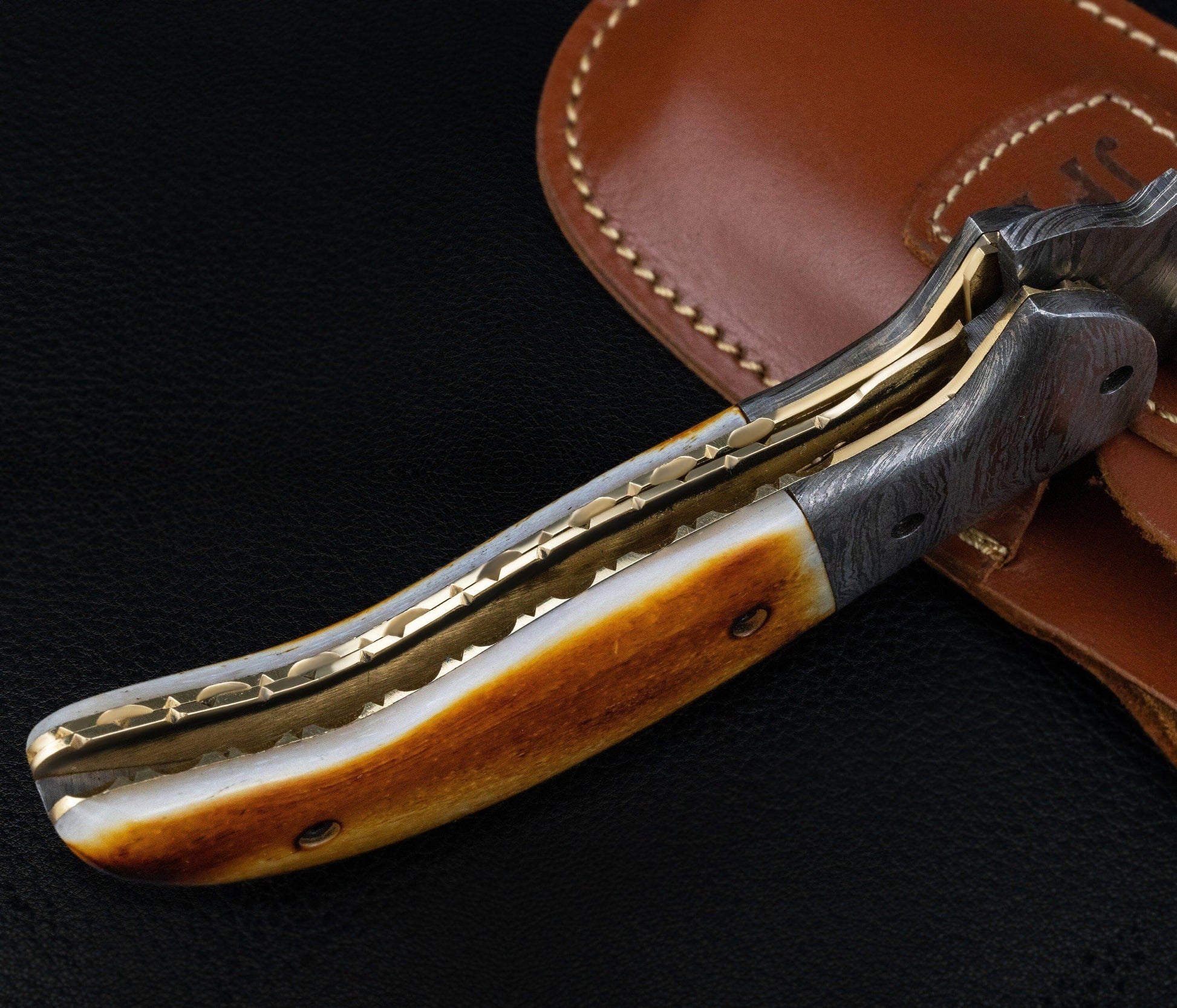 Handmade Damascus Pocket Knife Black Orange Handle Birthday Gift Folding Knife Groomsmen Gift Anniversary Wedding Personalized Gift for Men Etsy 