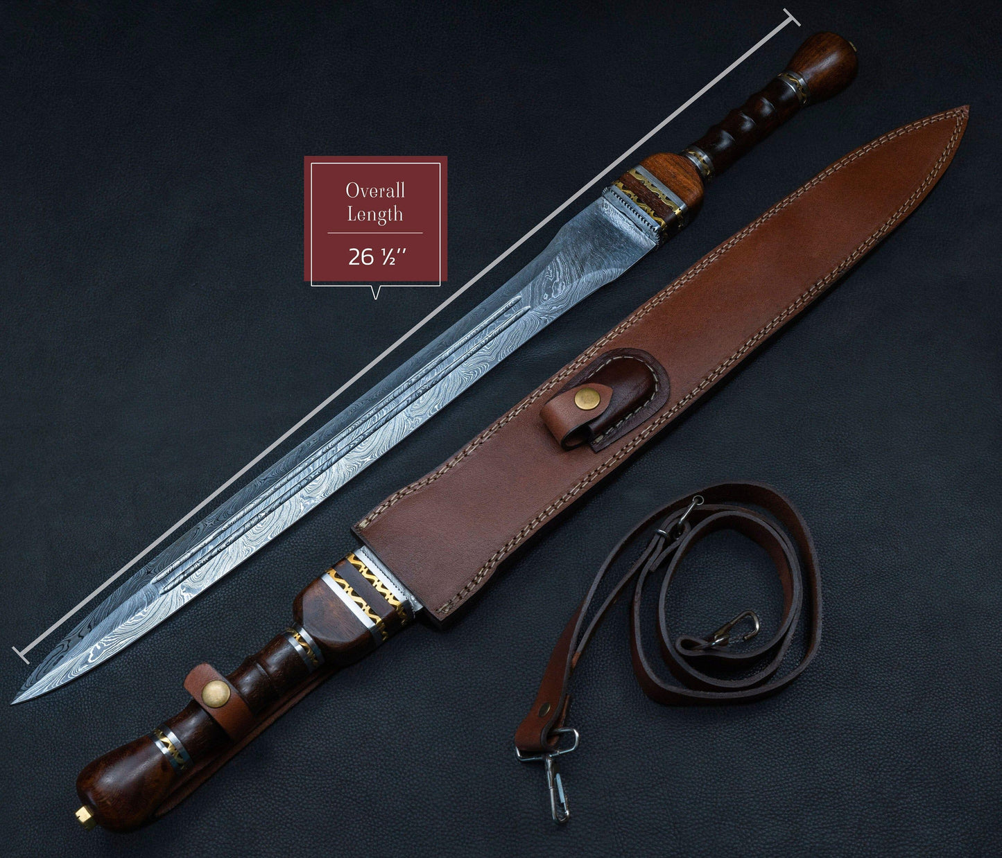 Hand Forged Damascus Steel Gladiator Sword, Damascus Steel Roman sword, Hand Made Sword, Combat sword, Damascus Sword With Leather Sheath Etsy 