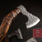 Custom Gift Forged Carbon Steel Viking Axe with Rose Wood Shaft, Viking Bearded Camping Axe, Best Birthday&Anniversary Gift For Him 2022 Etsy 