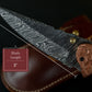 7.5" Hand Forged Damascus Folding Knife,Hand Made Damascus Pocket Knife, Damascus Steel Hunting knife, Black Horn Handle Damascus Fold Knife