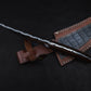 Handmade Japanese Damascus Chief knife Rose Wood Handle, Hand forged Damascus knife Non slip Walnut, Kitchen Skinner Knife, Gift for Dad