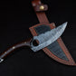 Handmade Japanese Damascus Chief knife Rose Wood Handle, Hand forged Damascus knife Non slip Walnut, Kitchen Skinner Knife, Gift for Dad