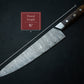 Cooking Kitchen Chef Knife Damascus Steel BBQ Camping Wood Handle Full Tang Knife Razor Sharp Blade Edge Indoor Outdoor in Gift Box Handmade