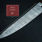 Cooking Kitchen Chef Knife Damascus Steel BBQ Camping Wood Handle Full Tang Knife Razor Sharp Blade Edge Indoor Outdoor in Gift Box Handmade