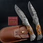 Hand Forged Rose Wood Handle Damascus Folding Knife, Damascus Pocket Knife, Damascus Steel Hunting knife, Hand Forged Knife Gift for Dad
