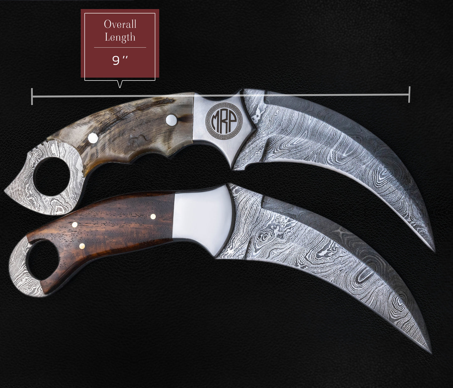 Custom Karambit Damascus Hunting Knife, Hand Forged Damascus Bowie Knife, Damascus Steel Hunting Karambit, Custom Gift For Father, 2022 Gift