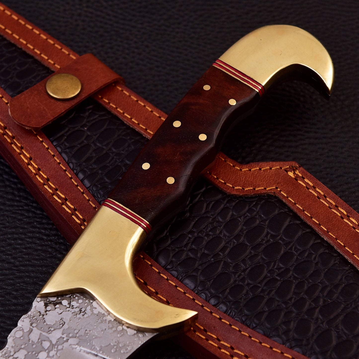 19" Kopis Sword - High Carbon Steel Knife Ancient Greek Forward-Curving Fixed Blade Massive Hunting Knife Handmade Knife Gift For Him