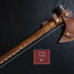 18" Handmade Damascus Steel Axe, Hand Forged Axe with Rose Wood, Can Be Used As Pipe Axe, Fire Forged Axe Beautiful viking STYLE Etched axe Etsy 
