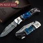 Damascus 6.5" Pocket Folding Knife