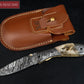 7.75'' Hand Forged Ram Horn Handle Damascus Folding Knife, Damascus Pocket Knife, Damascus Steel Hunting knife, Hand Forged Damascus Knife Etsy 